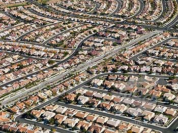 arial-neighborhood-shot Plan your distribution area in advance using Google Maps and count the houses on each street.