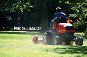 man-on-riding-mower